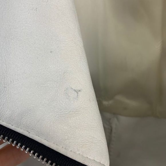 Vintage 1980s super cropped classic motorcycle jacket. 80's retro real leather - Picture 10 of 11